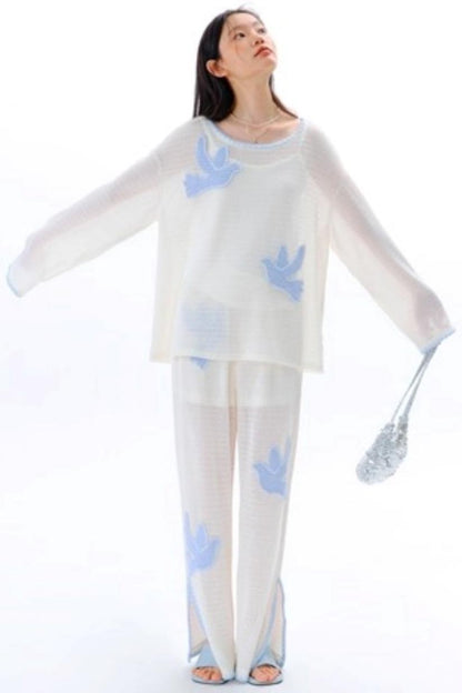 Original Embroidery Knitted T-Shirt