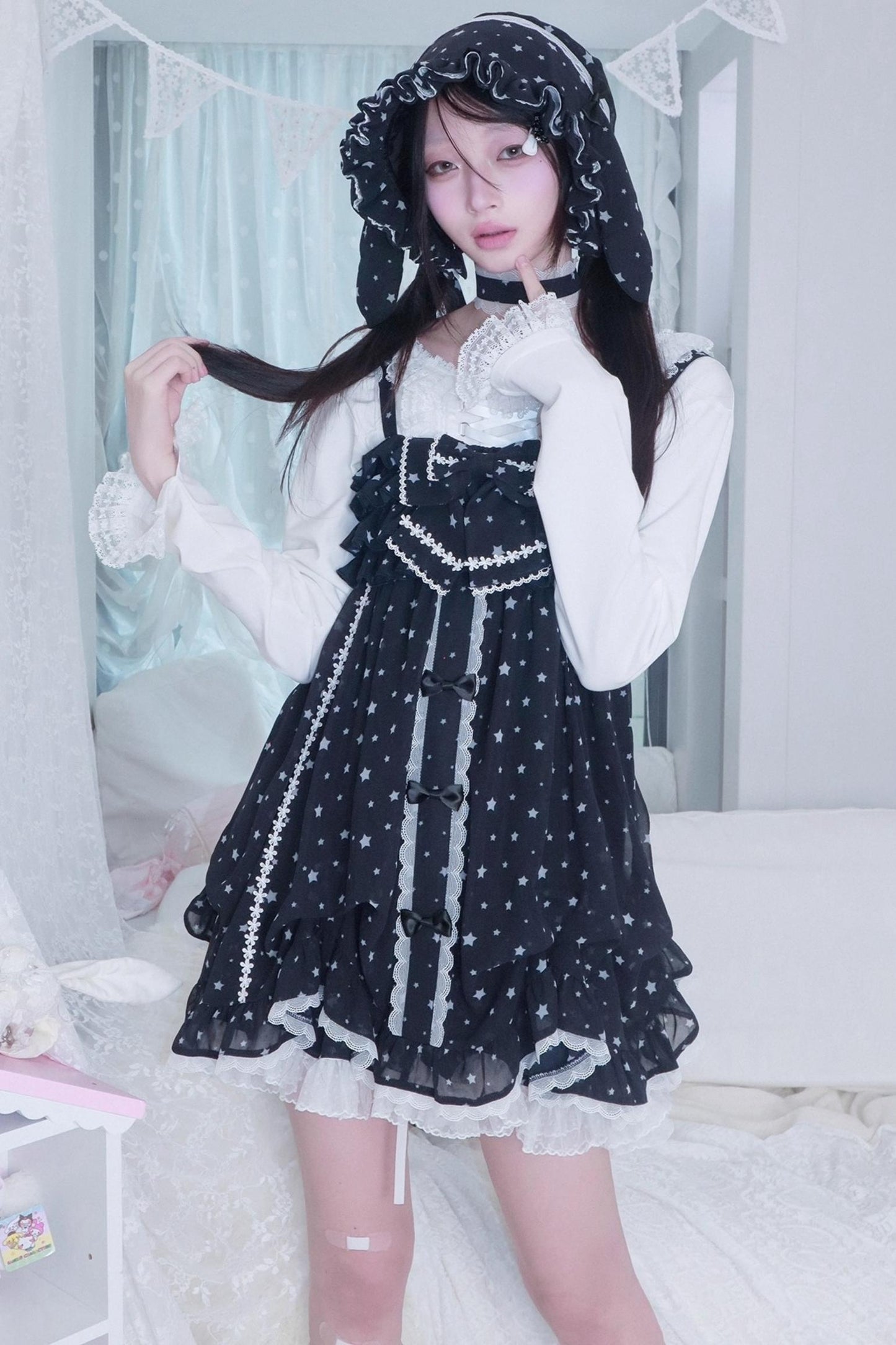 Star Dot Chiffon Sundress