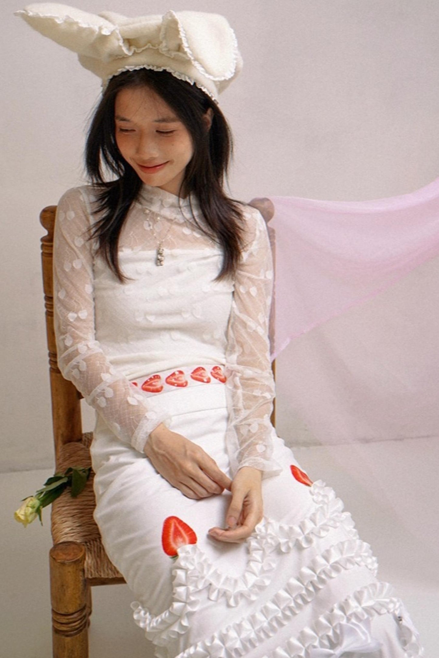 Happy Strawberry Cake Skirt