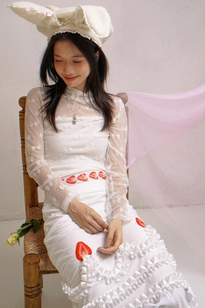 Happy Strawberry Cake Skirt