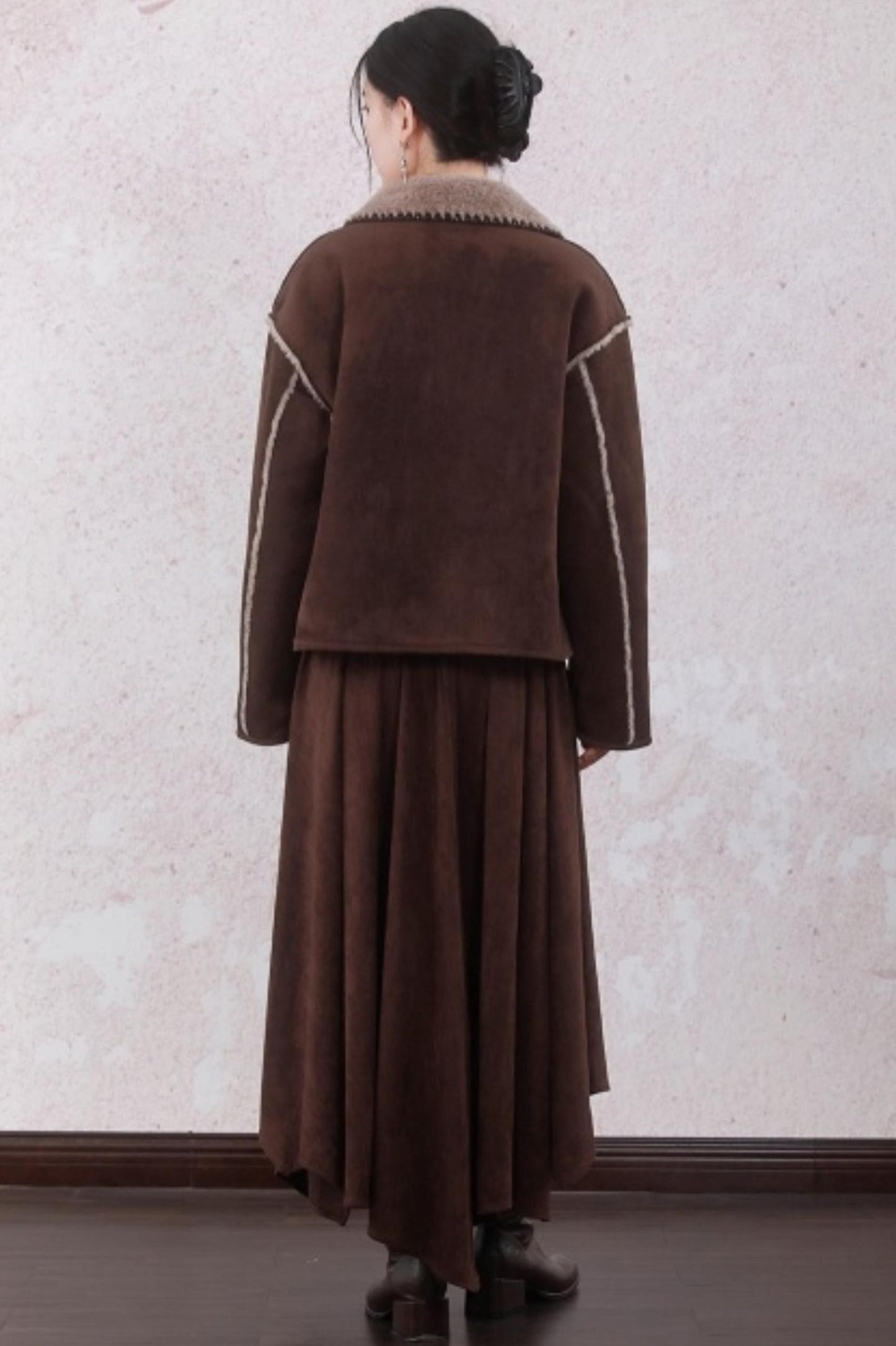 Brown Berry Plush Jacket