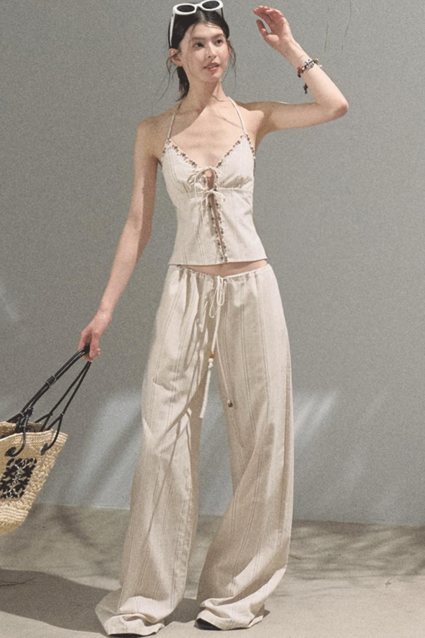 Amber Striped Pants Set-Up