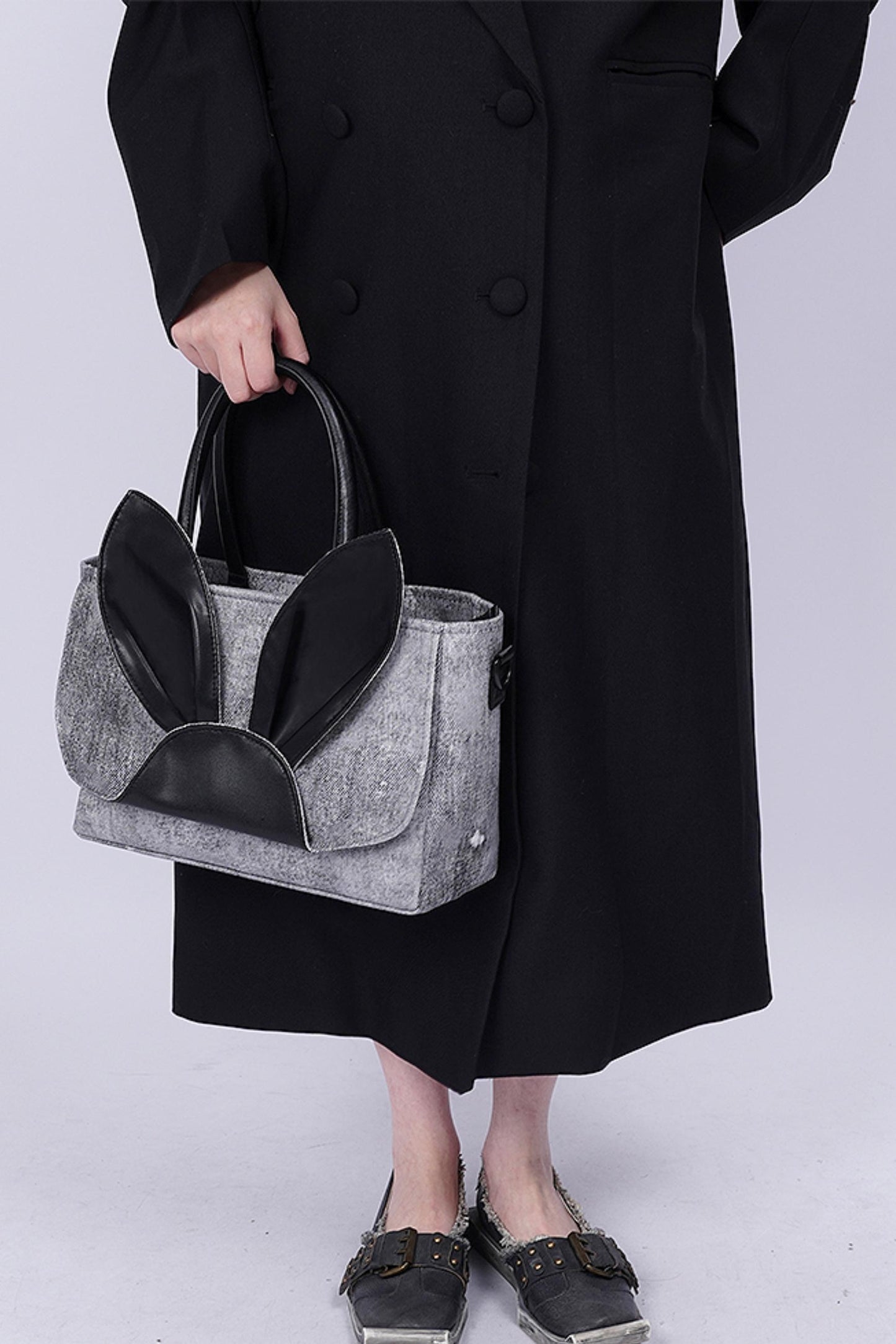 Denim Rabbit Tote Bag