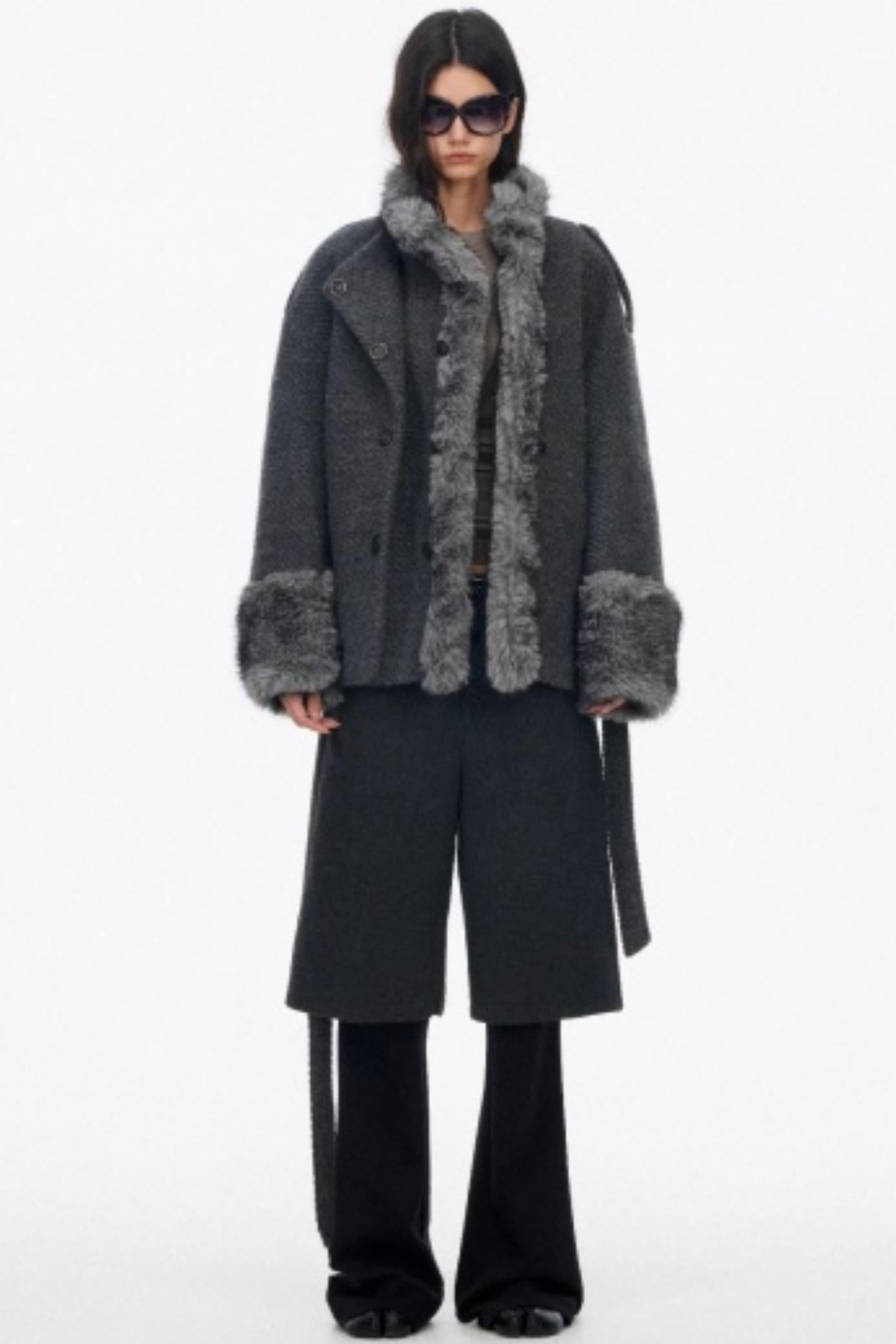 High-End Layered Bootcut Pants