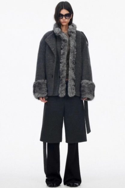 High-End Layered Bootcut Pants