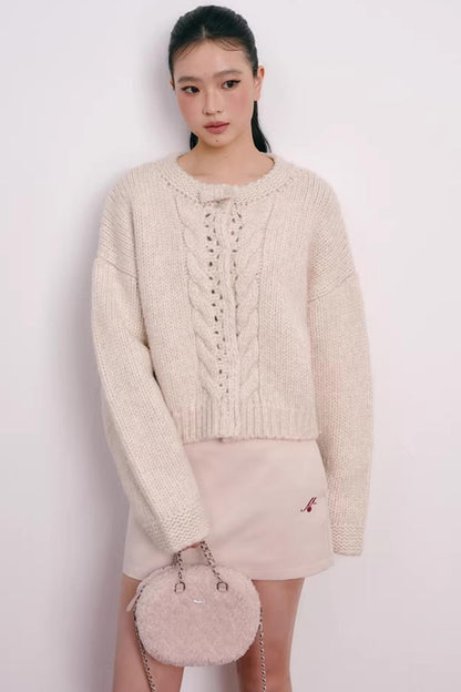 Fuzzy Velvet Quilted Handbag