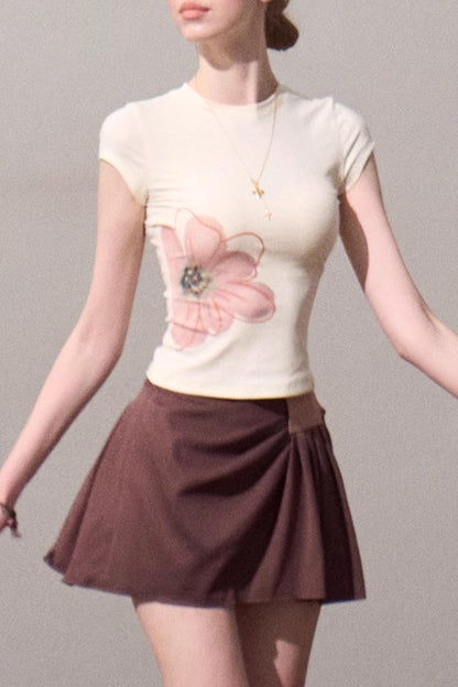 Begonia Bloom Slim Fit T-Shirt