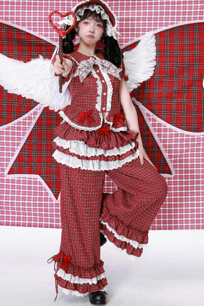 Lolita Style Plaid Long Pants