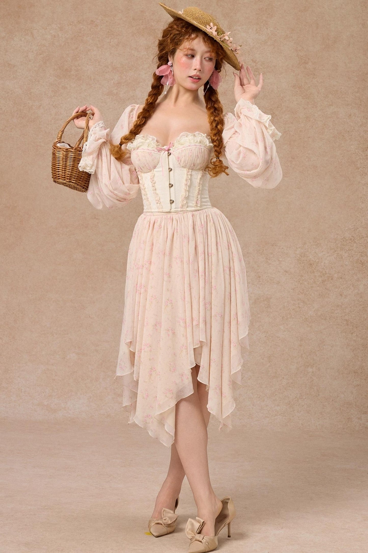 Custom Jacquard Corset Top