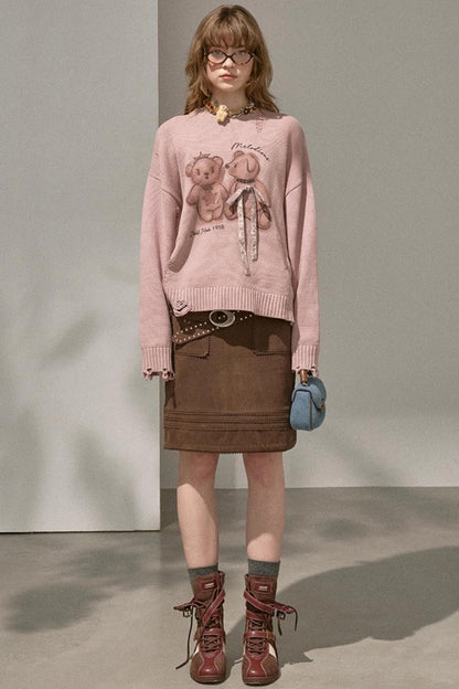 Bear Knitted Sweater