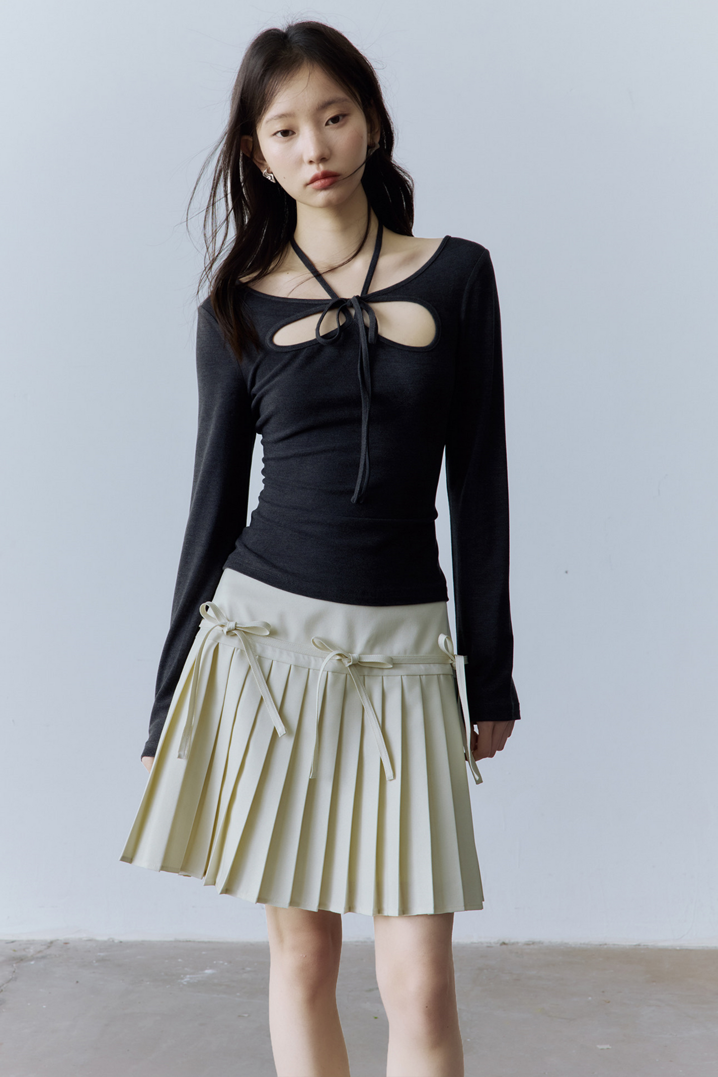 Dekonstruiertes Balletcore Strickoberteil