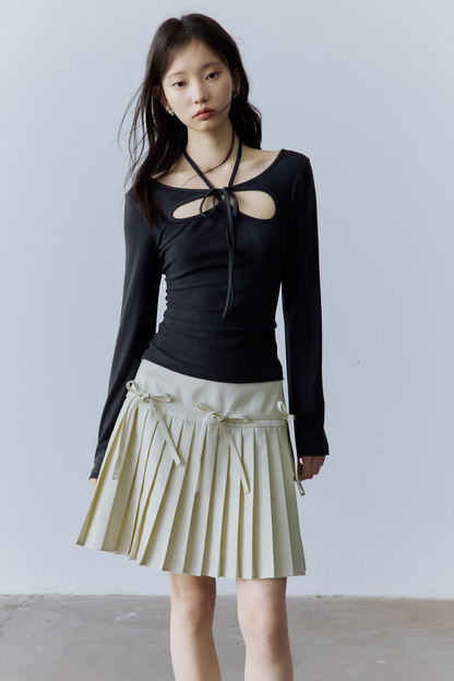 Dekonstruiertes Balletcore Strickoberteil
