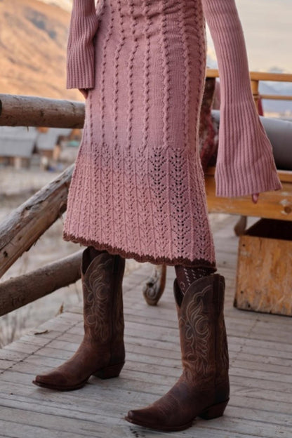 Juliet Retro Wool Knit Dress Set-Up