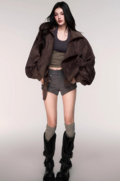 Woolen A-Line Versatile Shorts