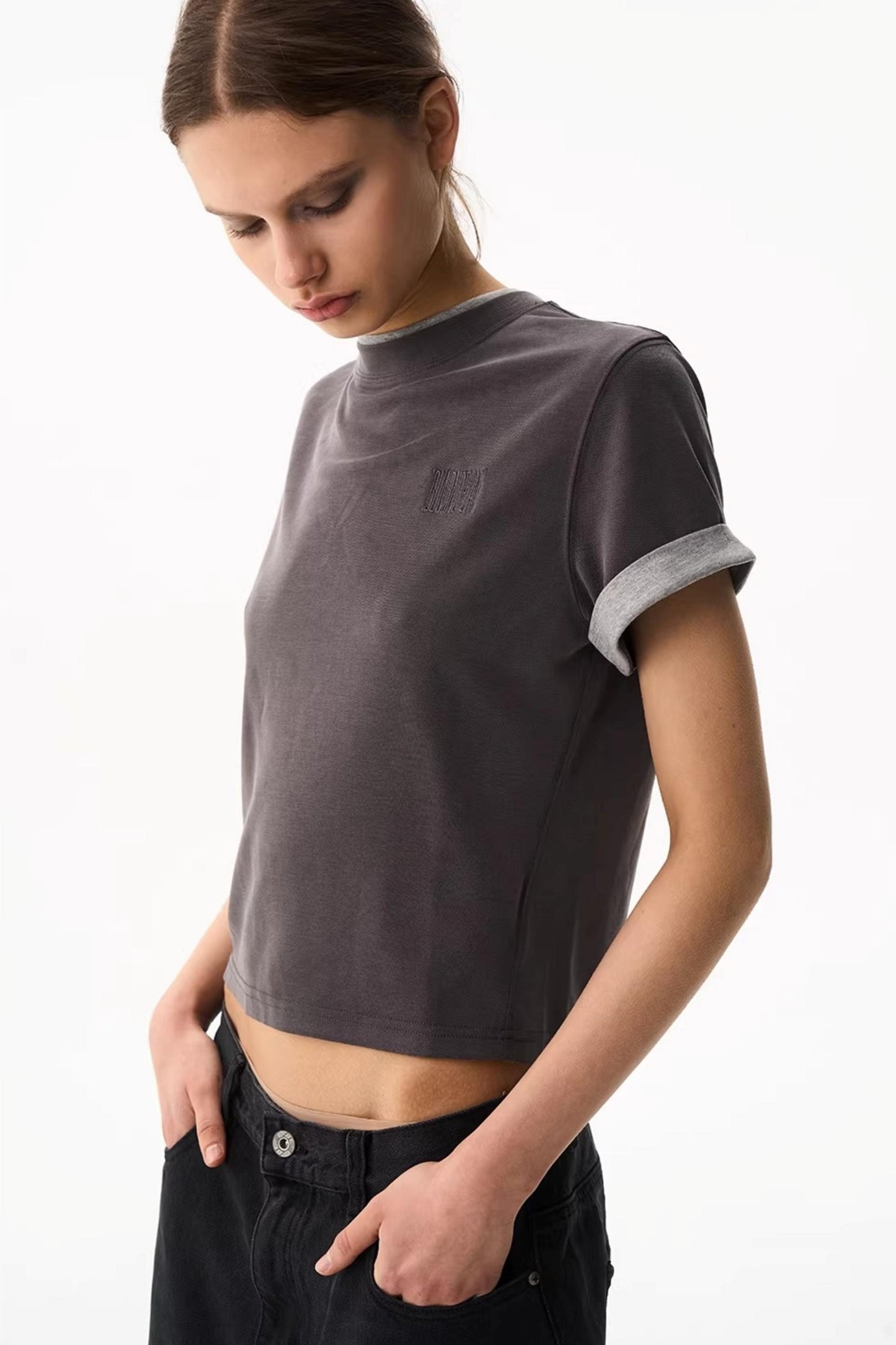 Embroidered Slim-Fit Top