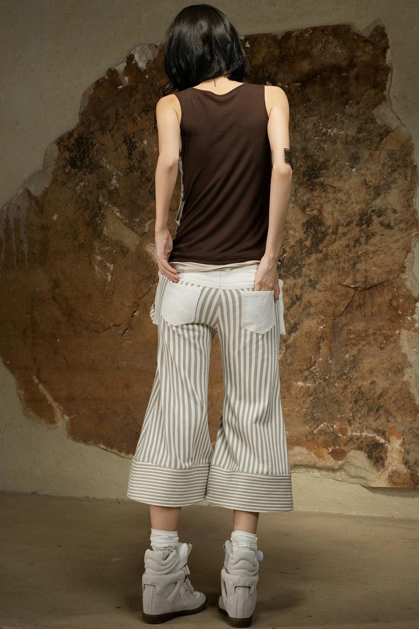 Dark Punk Cropped Pants