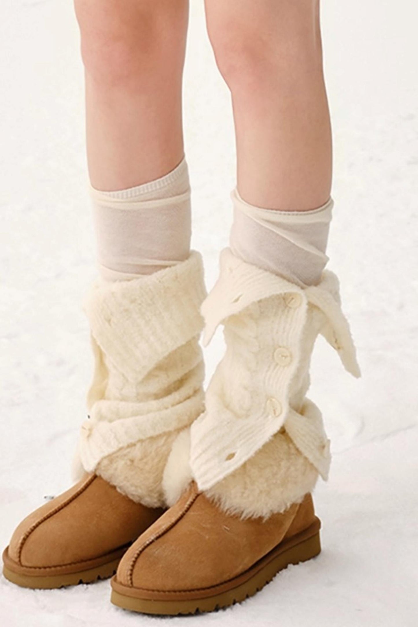 Warm Wool Blend Knit Socks