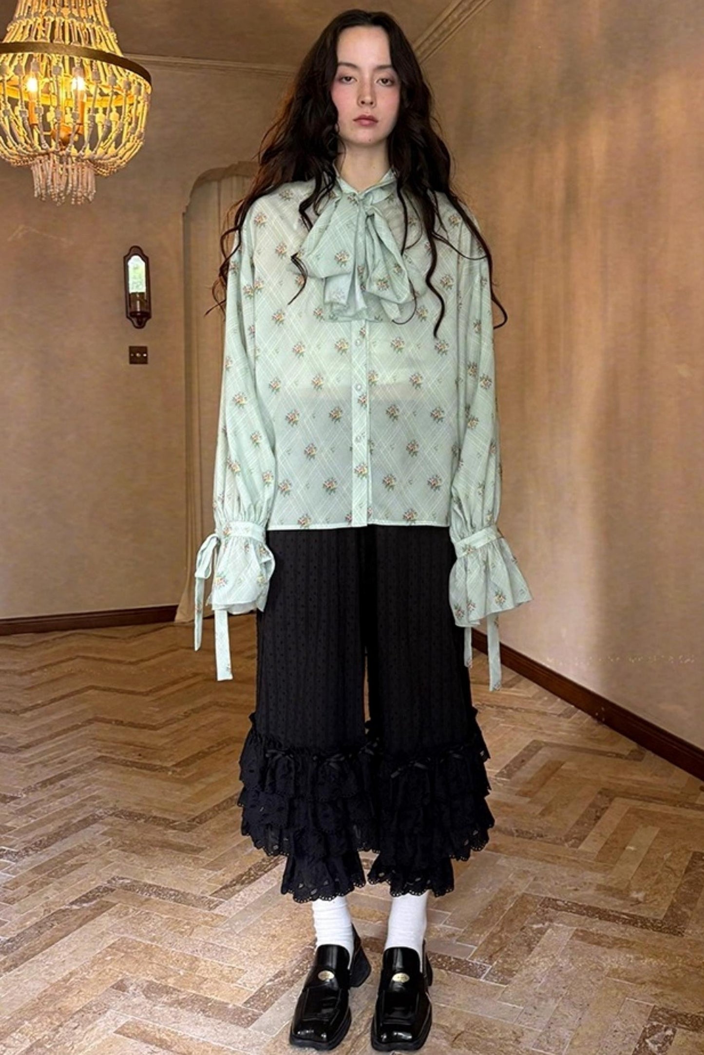 Fairy Tale Jacquard Puff Shirt
