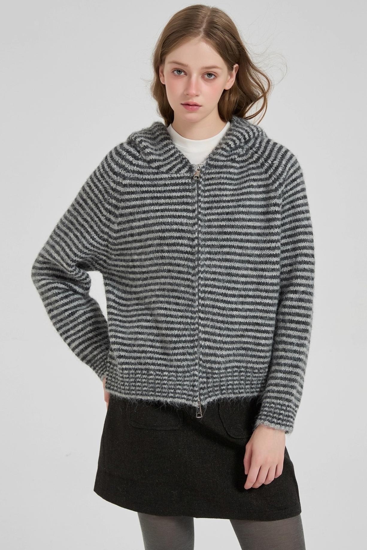 Lazy Striped Cardigan