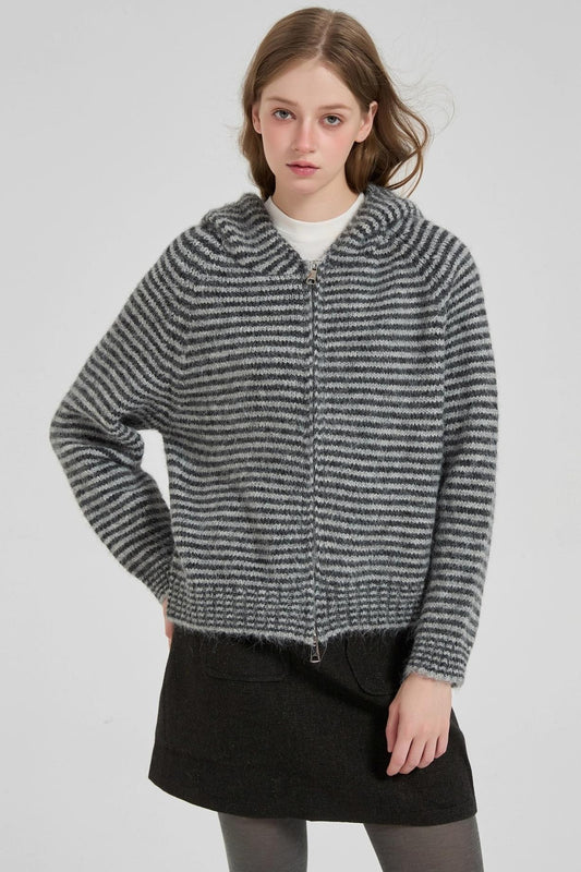 Lazy Striped Cardigan