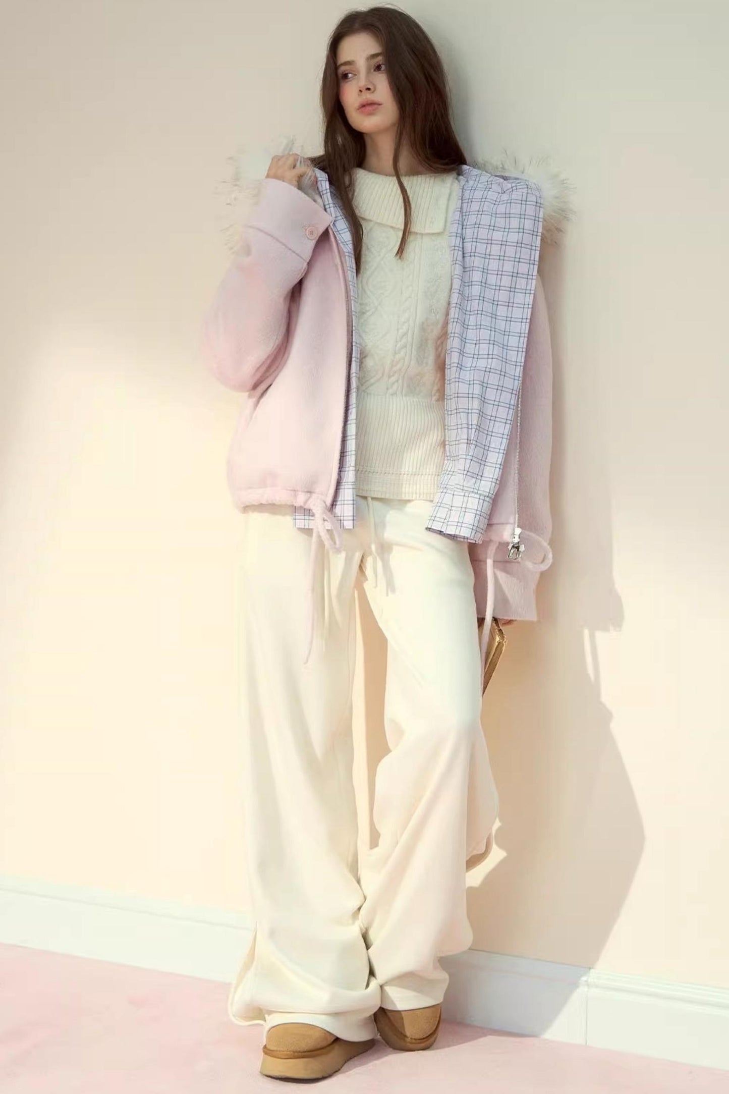 Straight Woolen Trousers