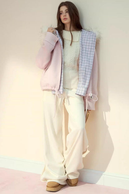 Straight Woolen Trousers