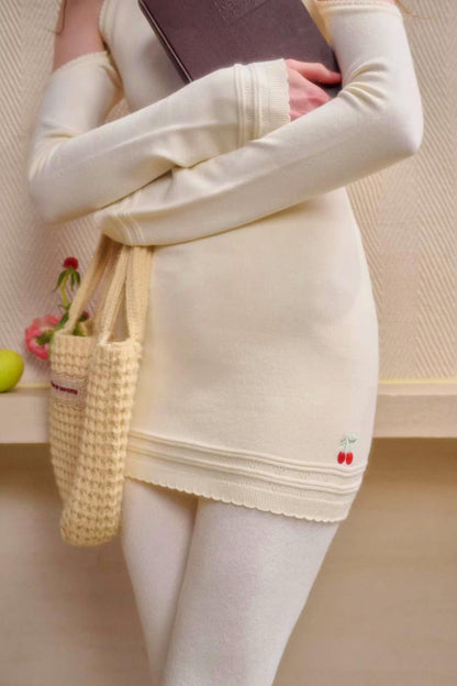 Baby Skin Crochet Knit Dress