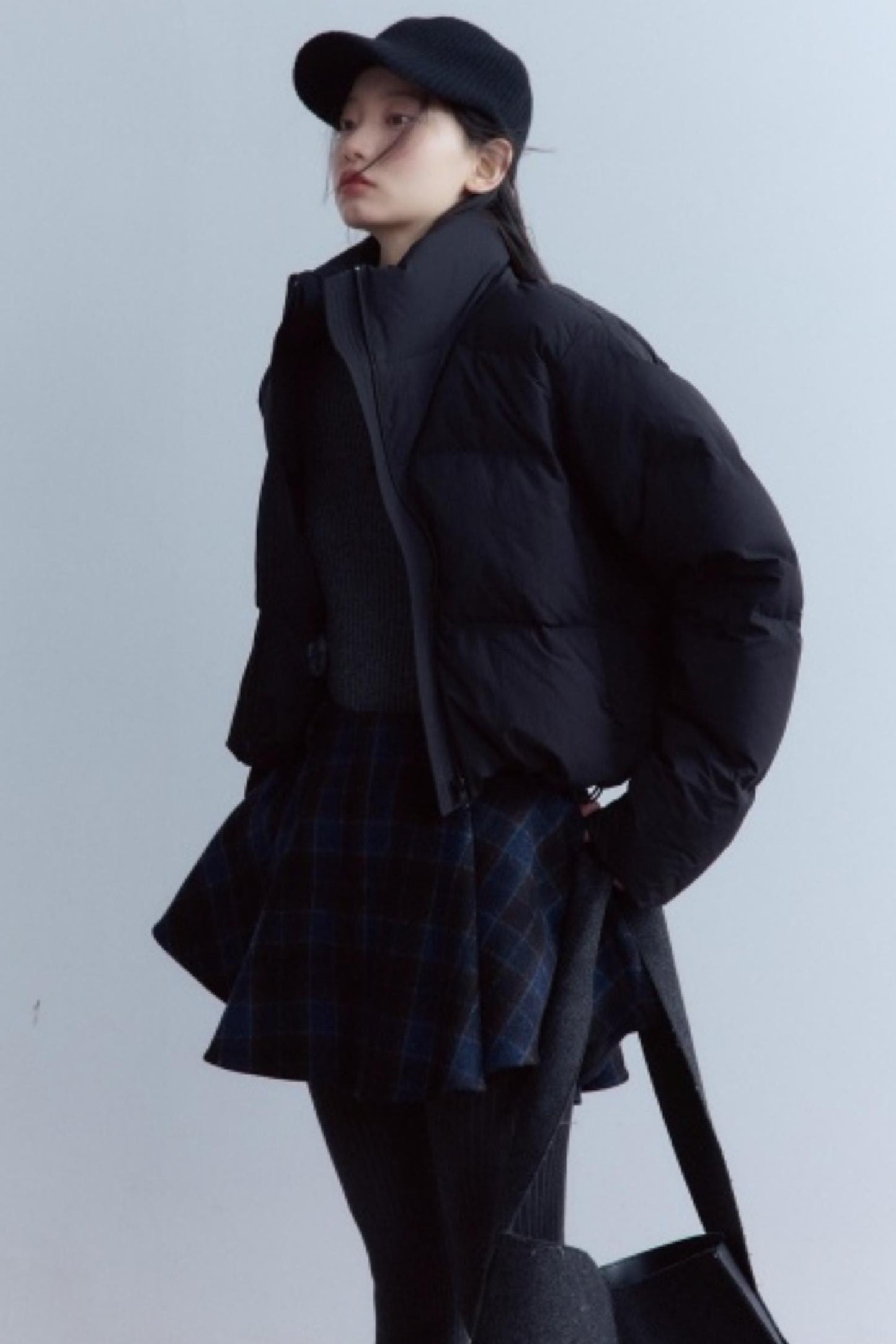 Scottish Plaid A-Hem Woolen Skirt