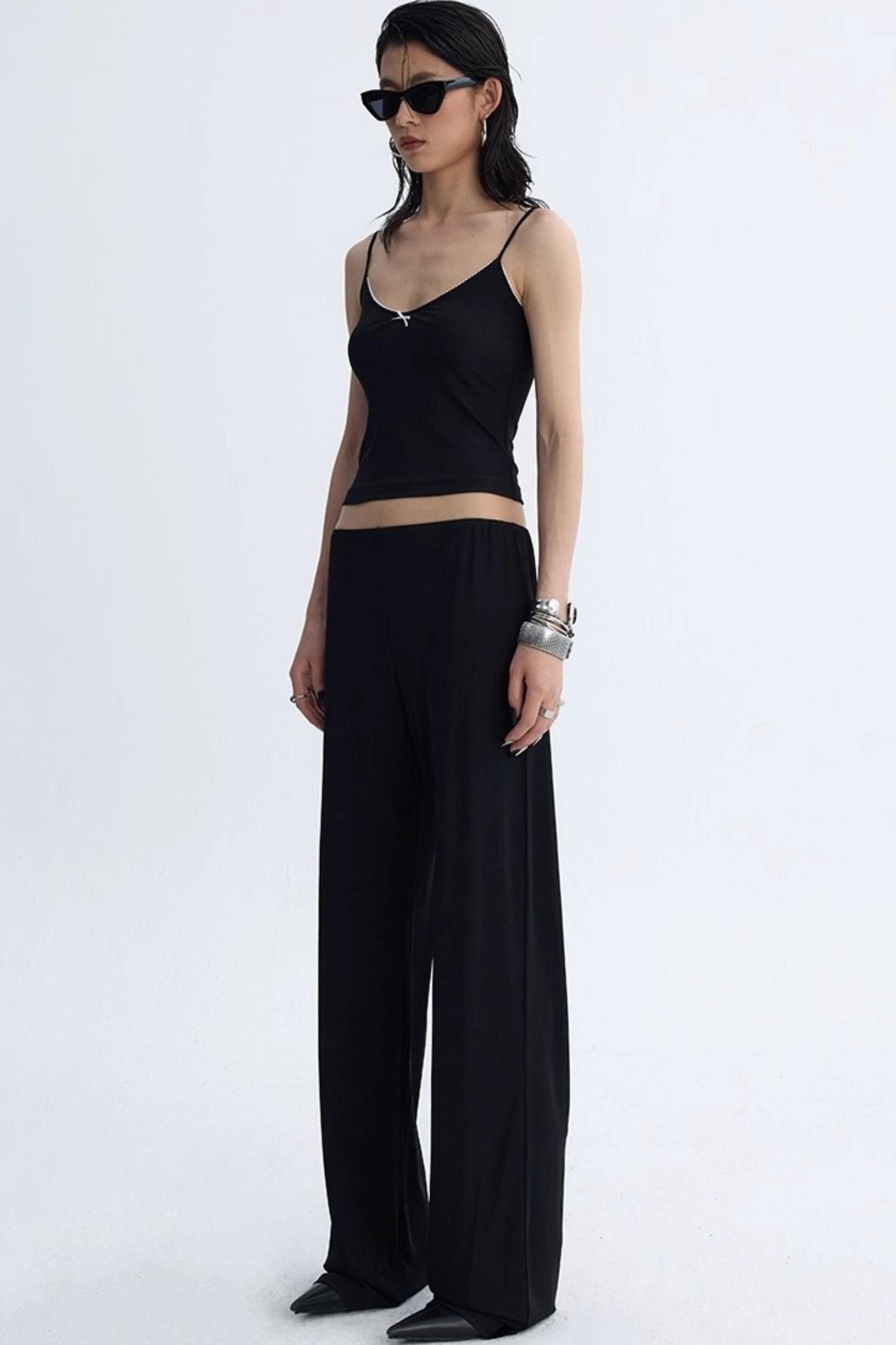 Cool Lace Bow Three-Piece Set-Up