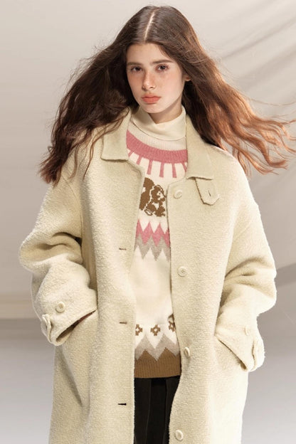 Peach Pinecone Wool Sweater