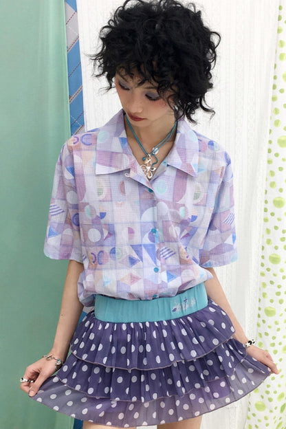 Summer Geometric Blouse