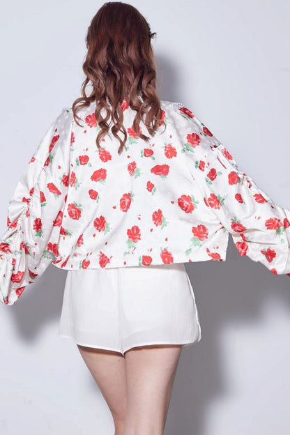 Deconstructed Rose Beaded Jacket