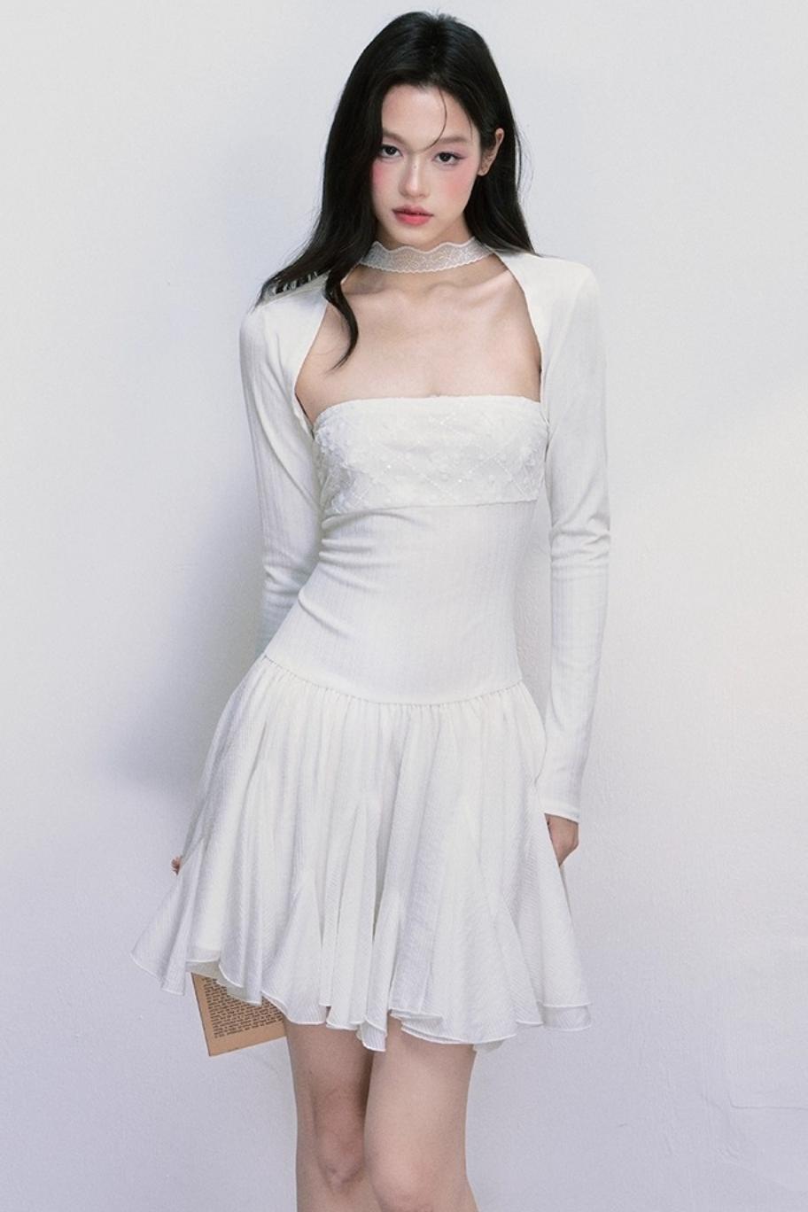 Moonlight Ripple French Tencel Dress