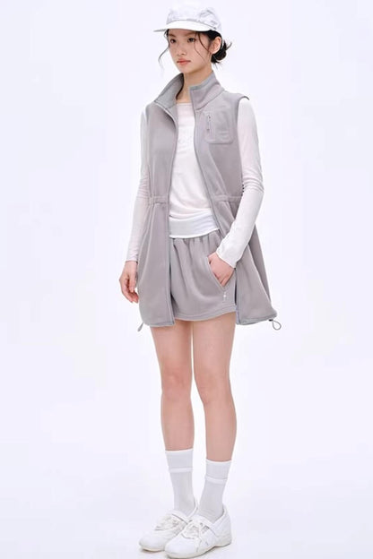 Sleeveless Fleece-Lined Vest Set-Up