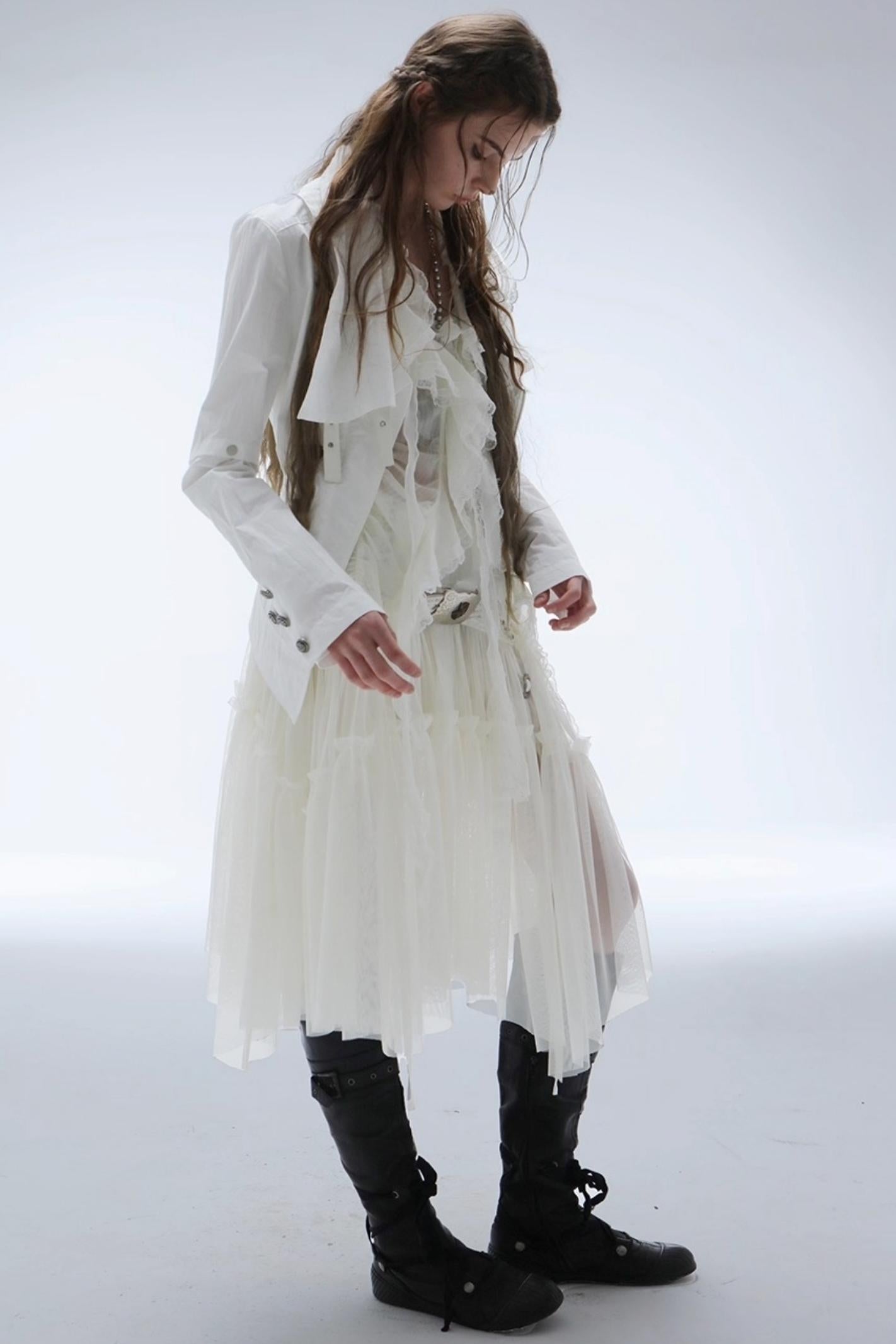 Lace Jacquard Pleated Cake Layered Skirt