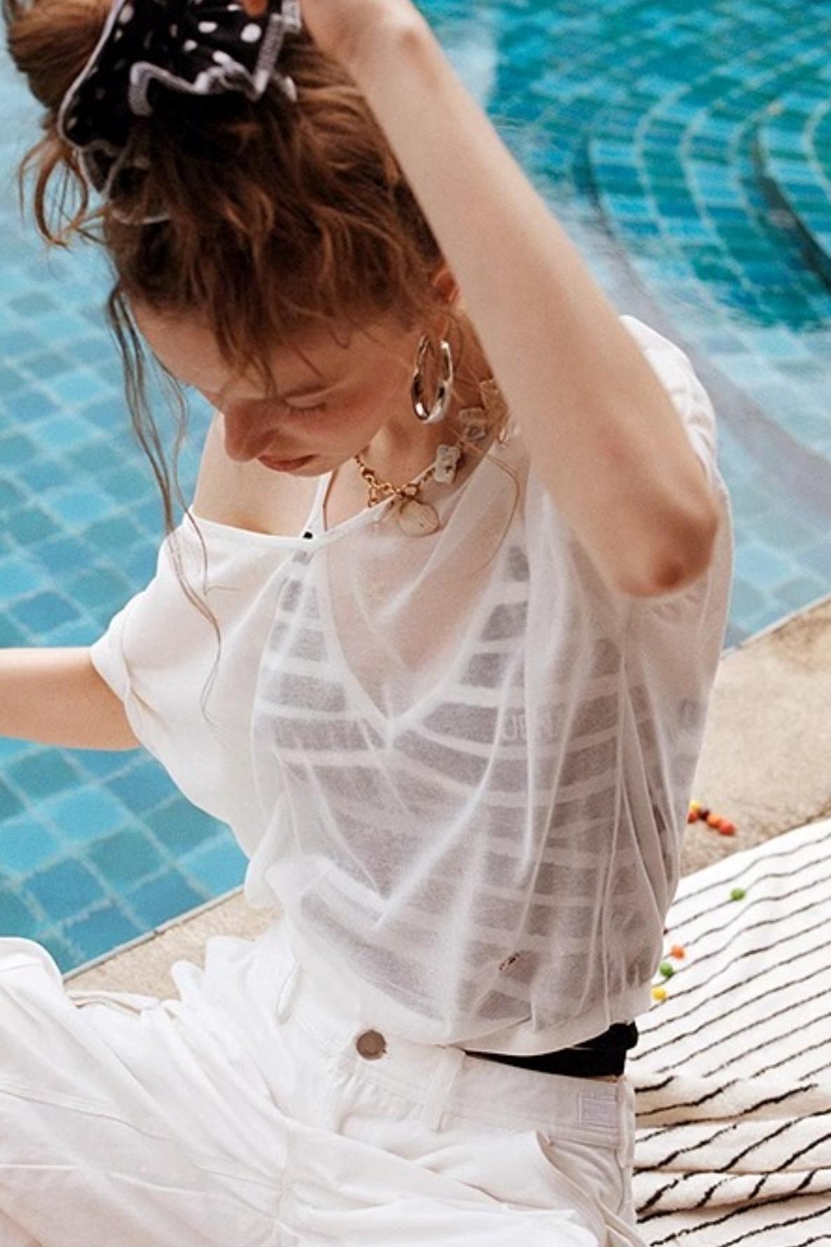 Uena Striped Suspender Set