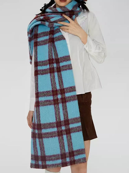 Oversized Tweed Styling Thick Scarf