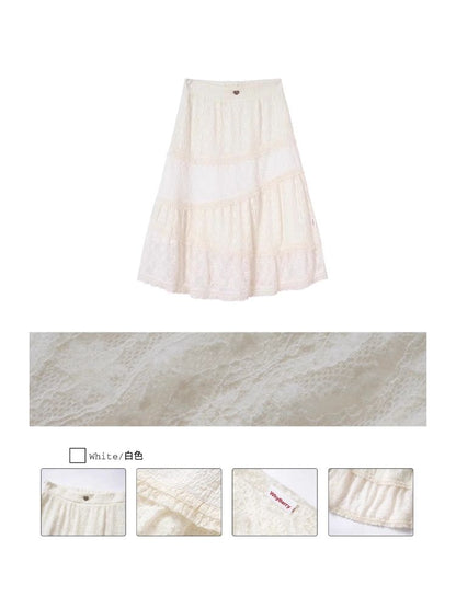 Double Lace Cake A-Line Dress