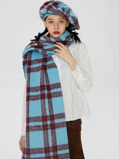 Oversized Tweed Styling Thick Scarf