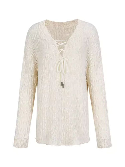 Slouchy Style Loose Knit Cowl Top