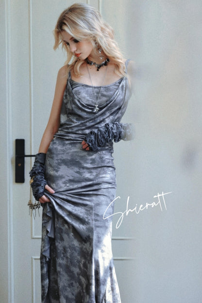 Urban Night Halter Asymmetrical Dress