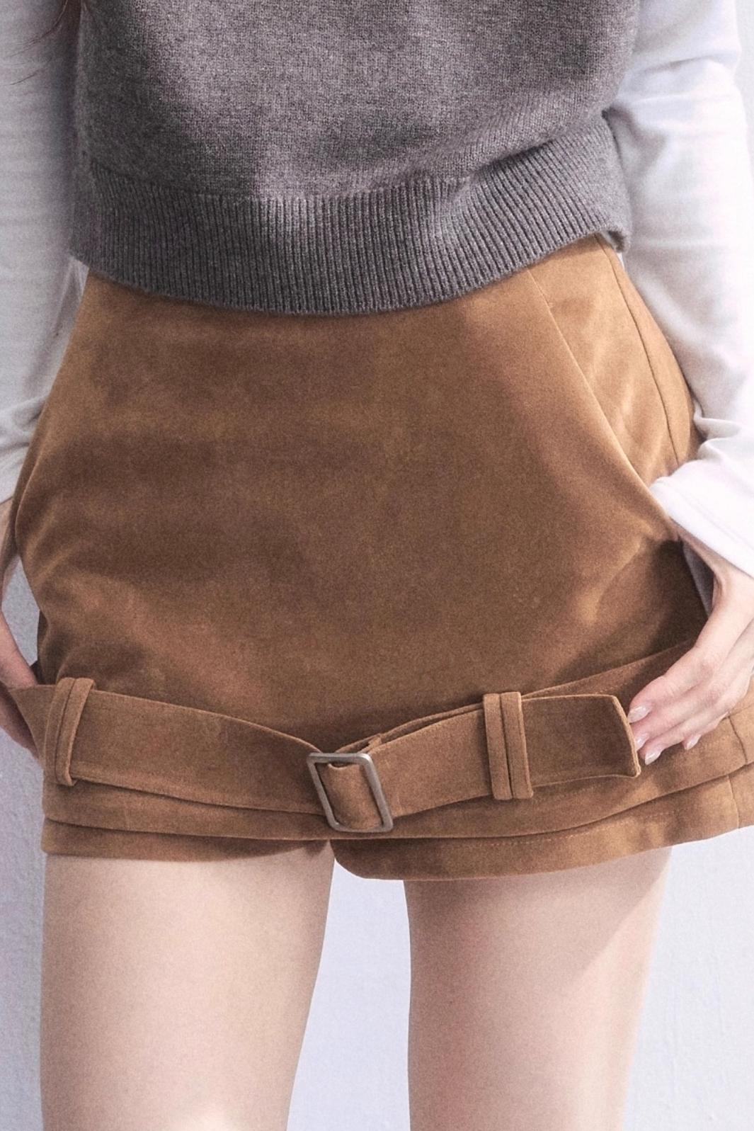 Vintage Suede Winter Skirt