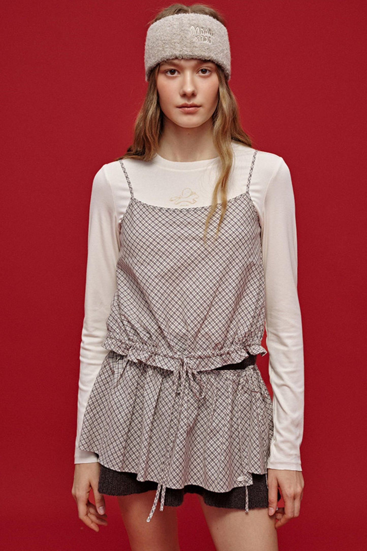 Letter Jacquard Wool Headband