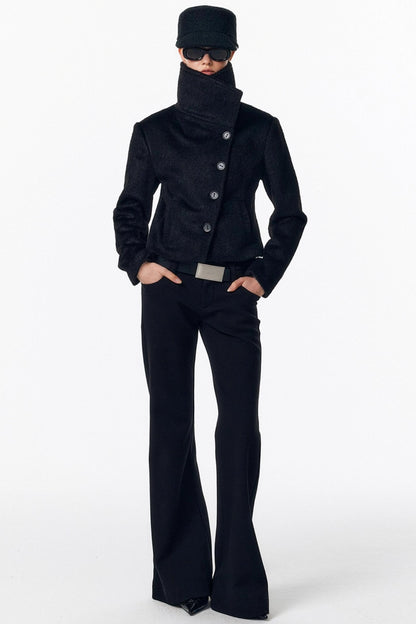 Detachable Fur Wool Coat