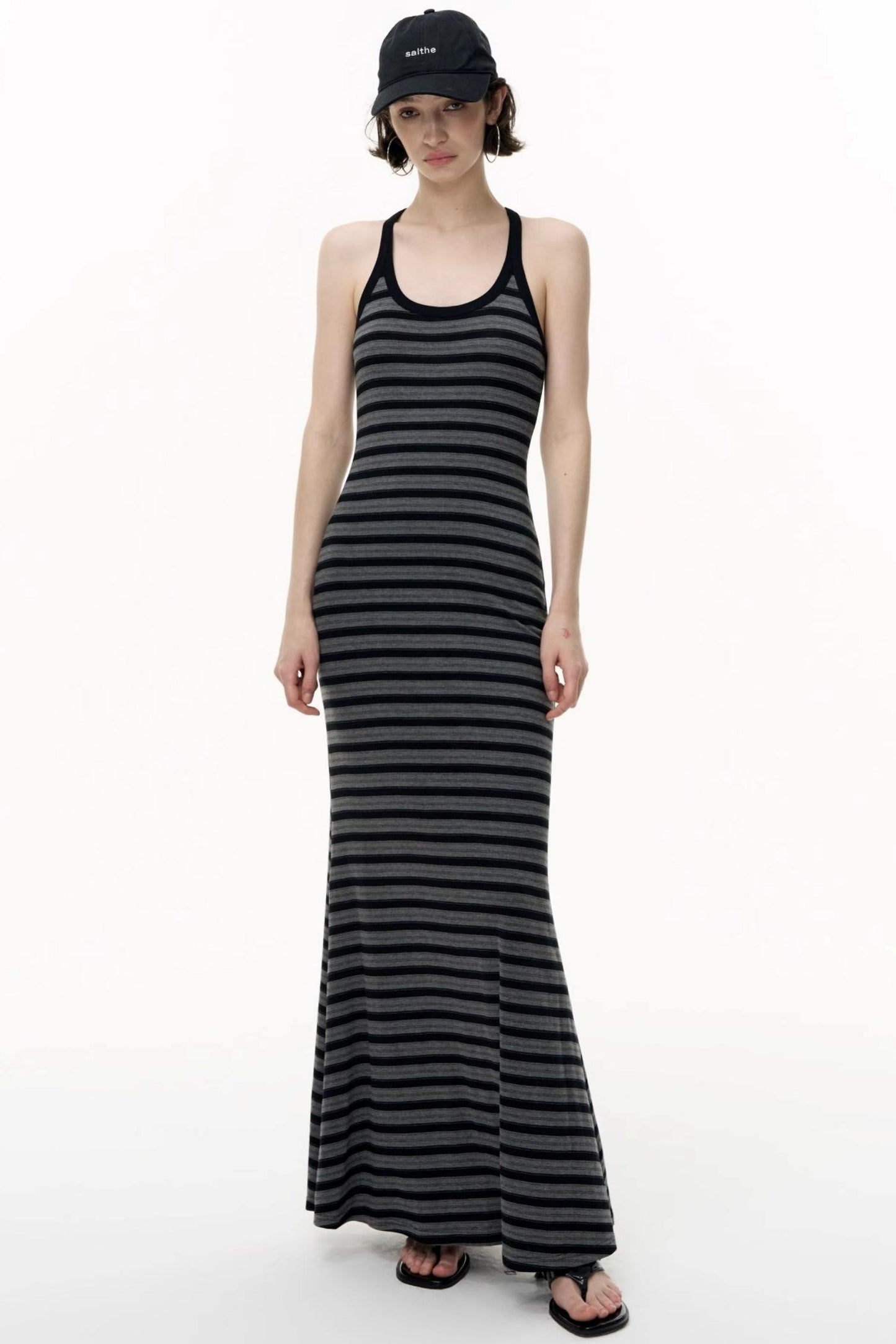 Tencel Striped Camisole Slim Dress