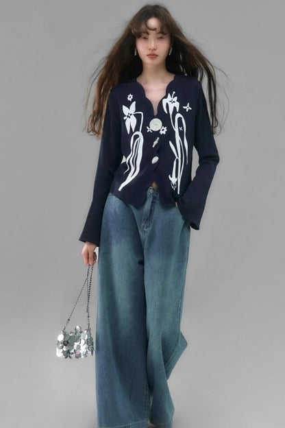 Vintage Lily Flared Sleeve Shirt