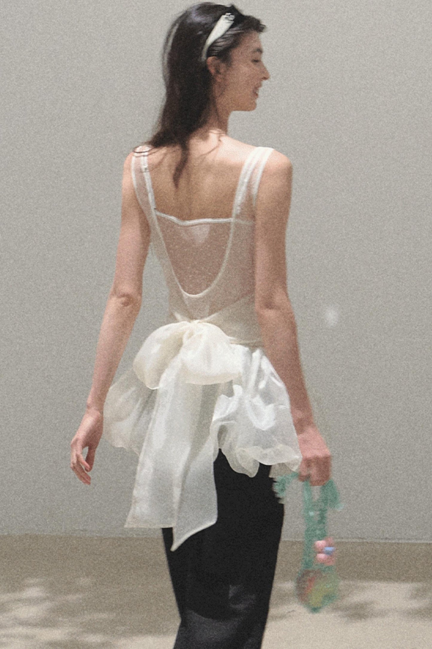 Butterfly Beaded Wrap Top