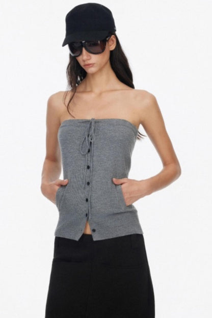 Two Piece Wool Knit Cardigan Set-Up