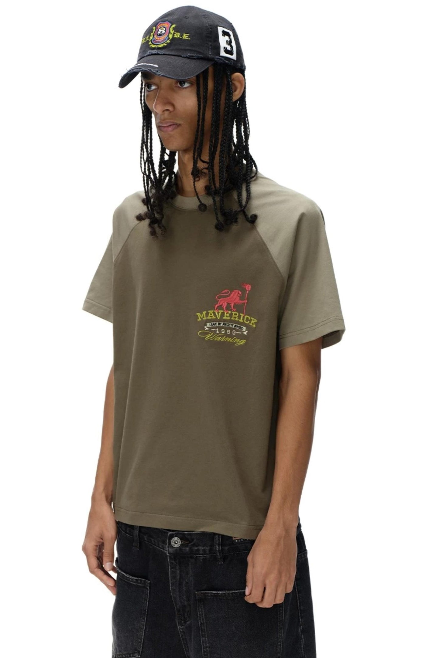 Retro Patchwork Raglan Tee