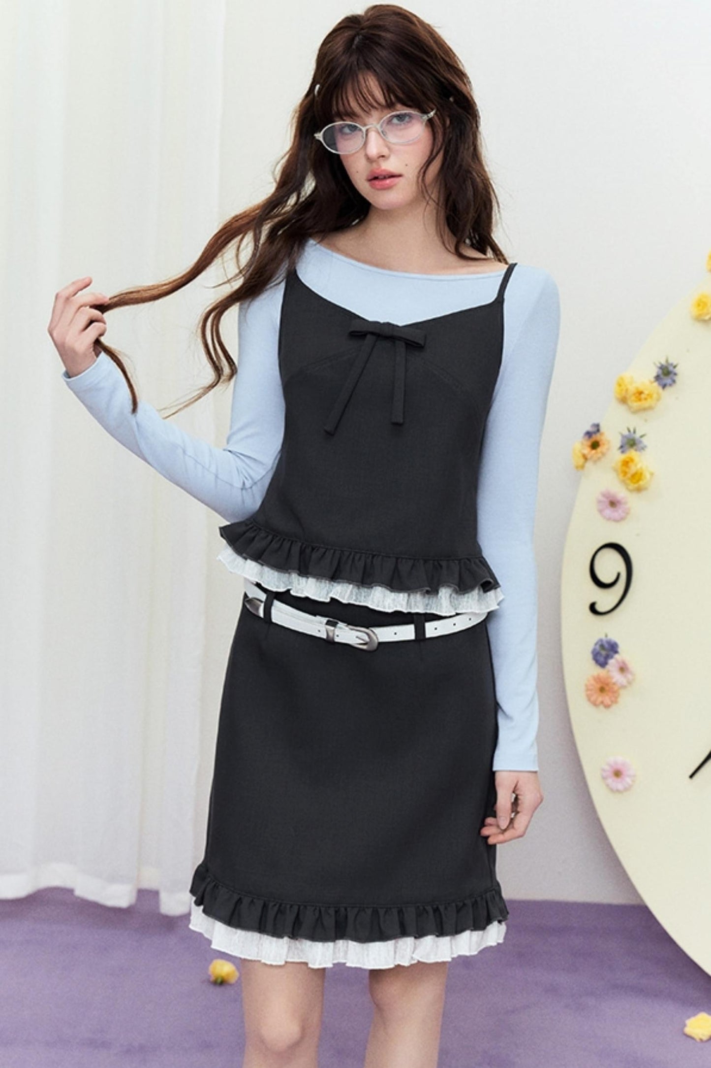 Luxury Lace Halter Bustier Set-Up